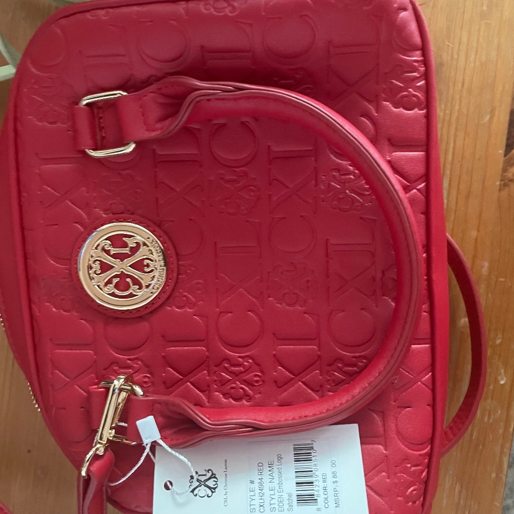 Red Cross body/ hand bag